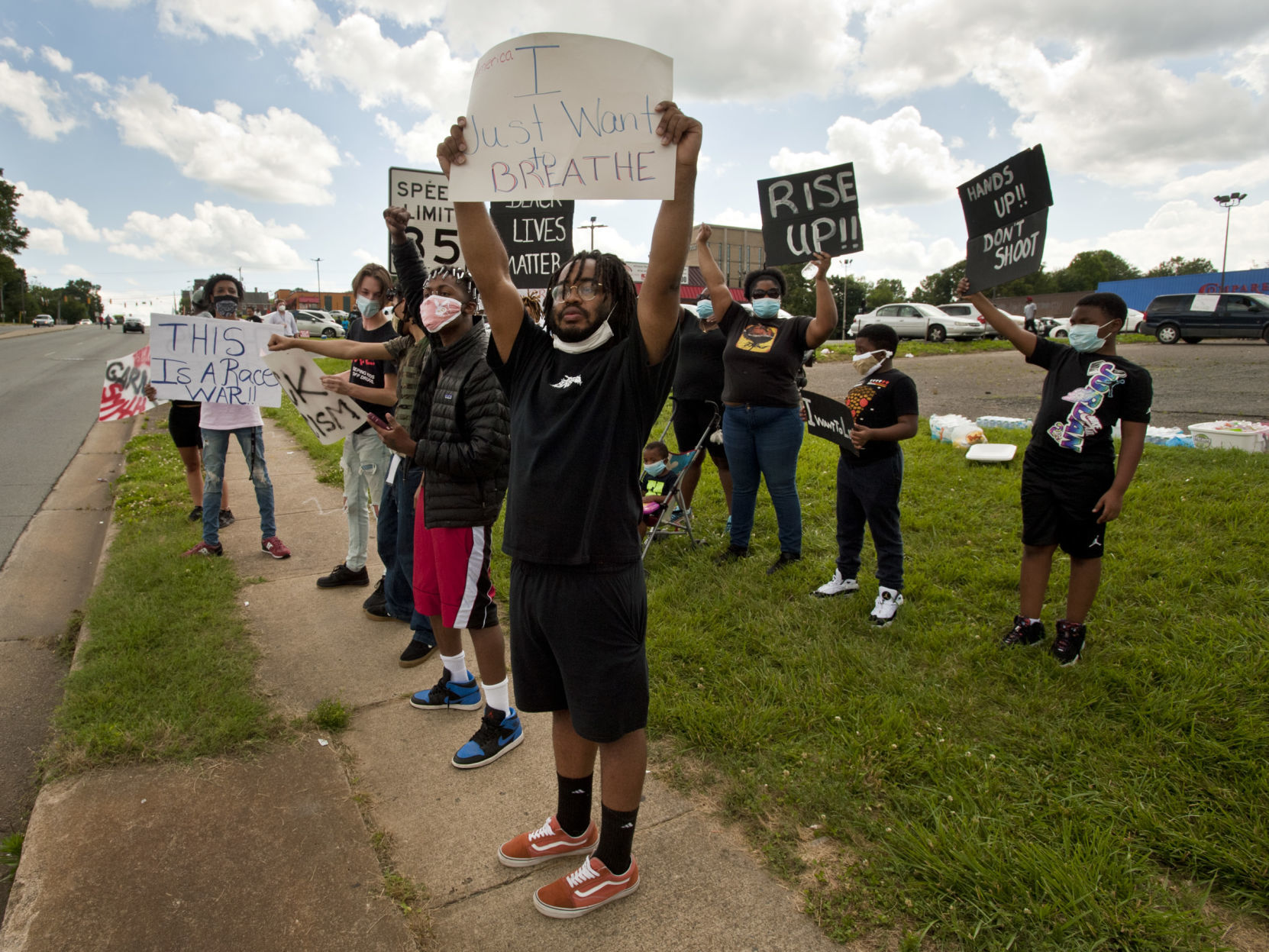 East Winston protest